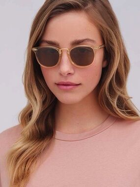 Krewe Franklin unisex in champagne 24k polarized